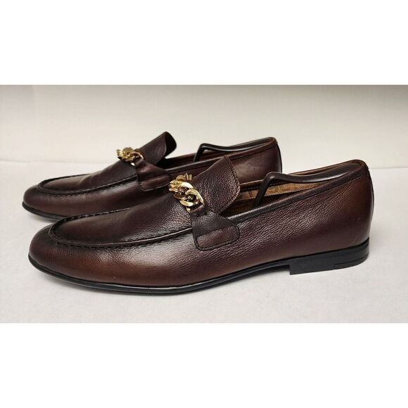 Steve Madden Chiron Mens Dark Brown Leather Slip On Loafer 11.5M - Picture 5 of 11